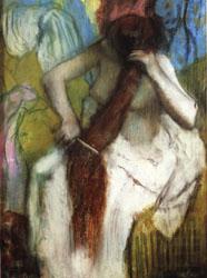 Edgar Degas Woman Combing Her Hair china oil painting image